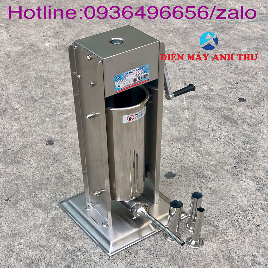 Máy đùn nhồi xúc xích, lòng dồi quay tay 5L cao cấp